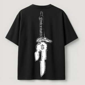 Anime black Oversize t-shirt