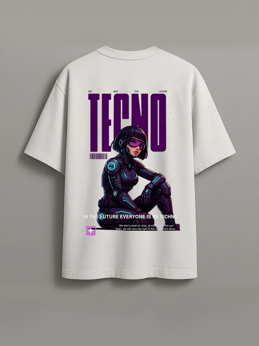 TECNO girl Oversize t-shirt